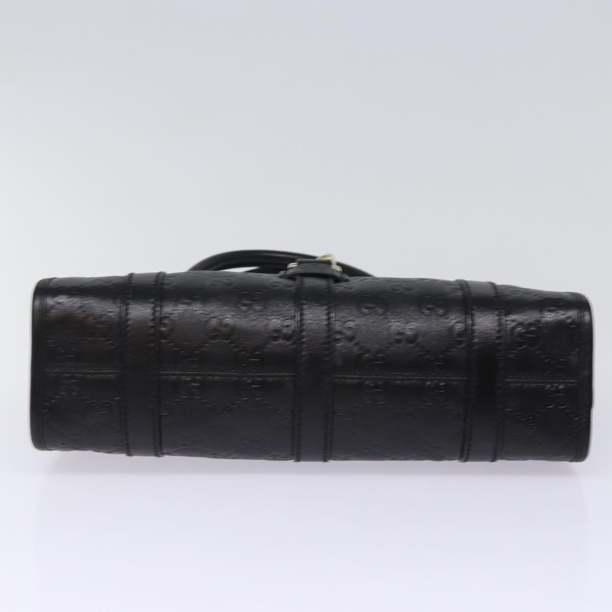 GUCCI Jackie GG Canvas Guccissima Hand Bag Black 203495 yk13098
