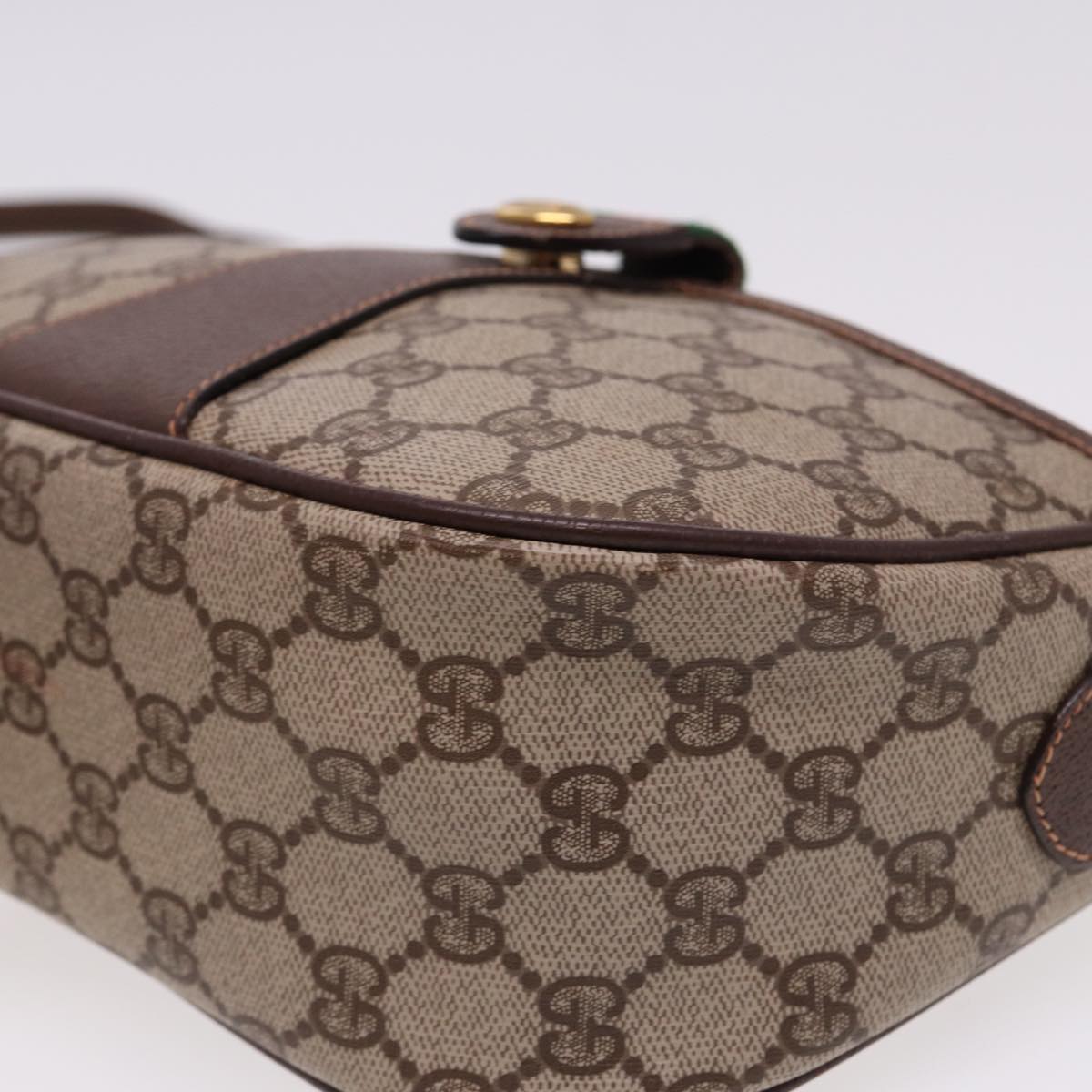 GUCCI Web Sherry Line GG Supreme Shoulder Bag Red Beige 89 02 032 yk13114