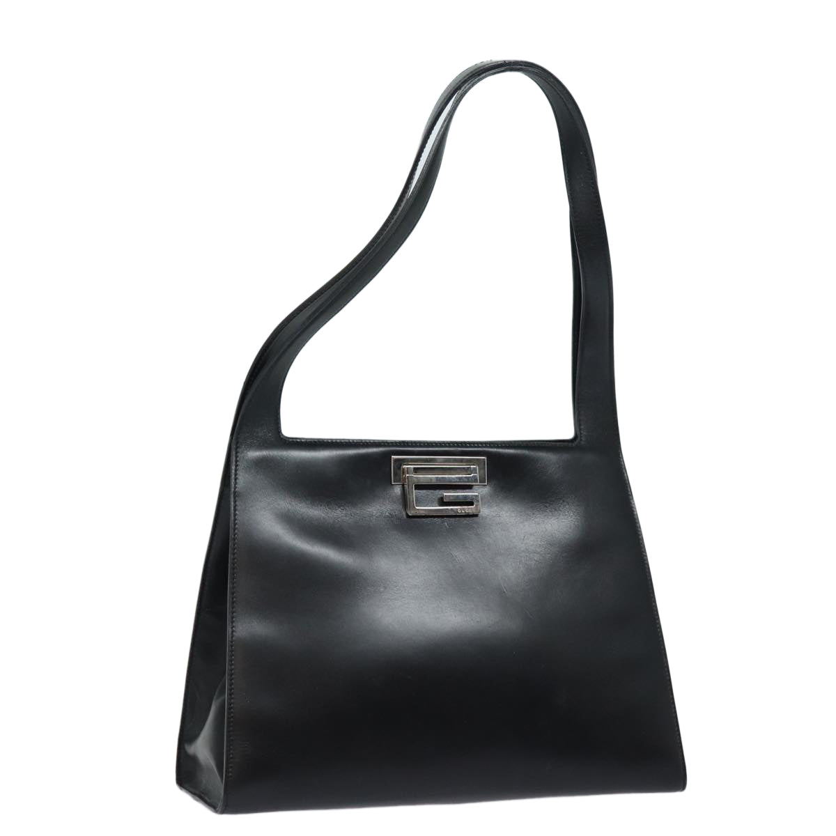 GUCCI Shoulder Bag Leather Black 001 3038 yk13123
