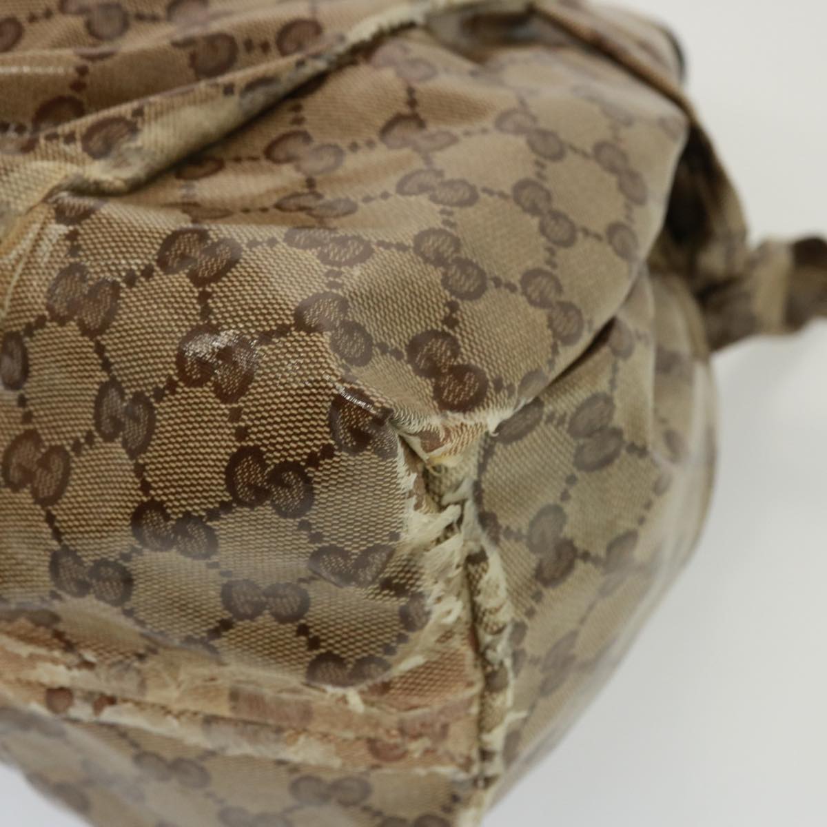 GUCCI GG Crystal Hand Bag Beige 197021 yk13197