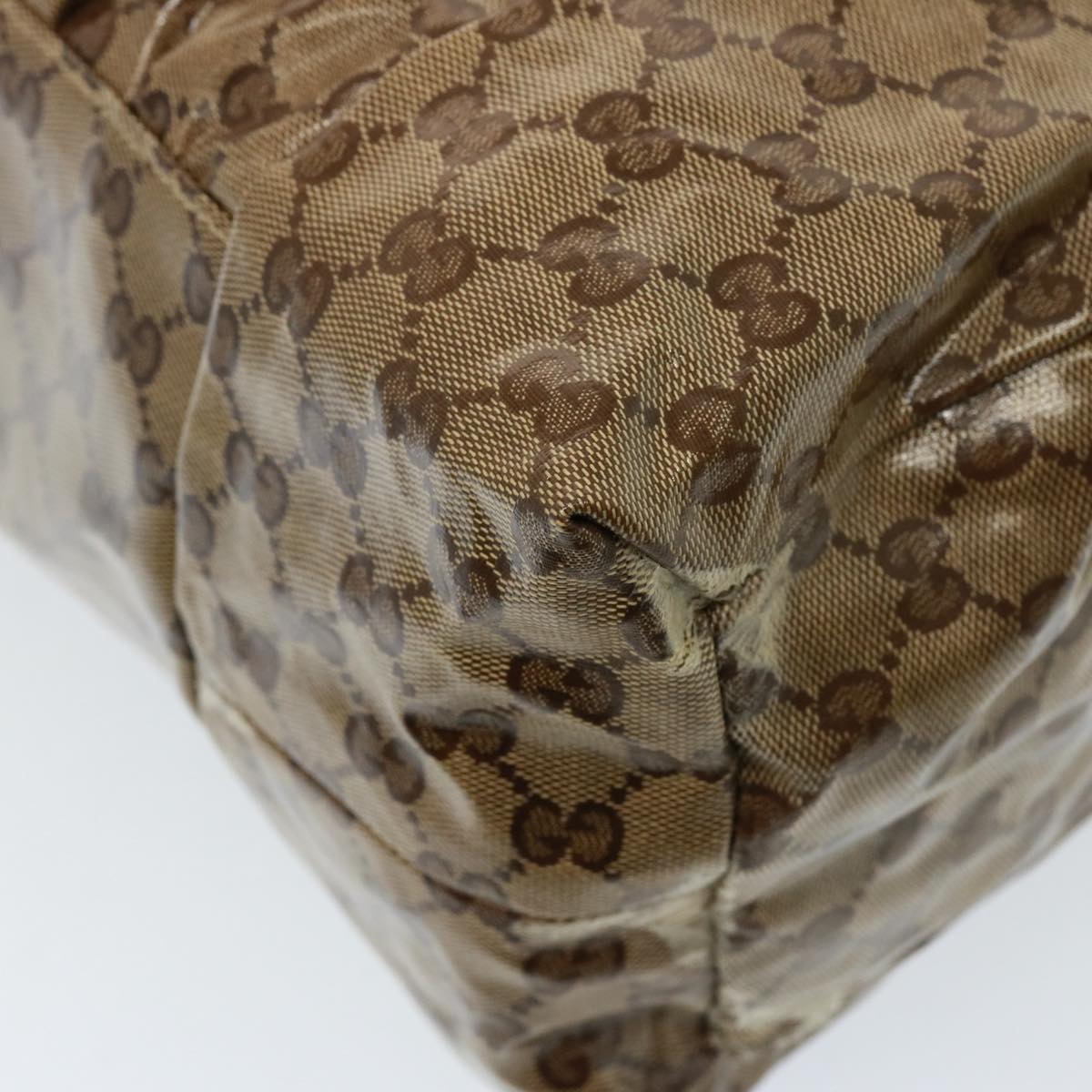 GUCCI GG Crystal Hand Bag Beige 197021 yk13197