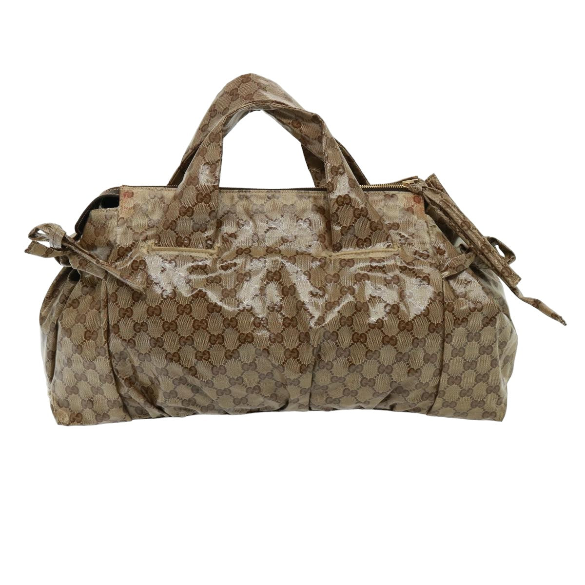 GUCCI GG Crystal Hand Bag Beige 197021 yk13197