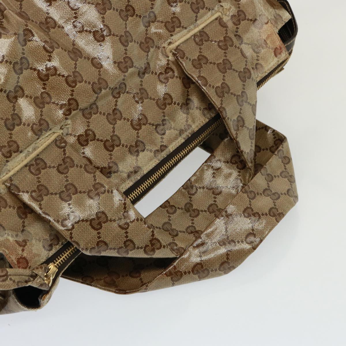 GUCCI GG Crystal Hand Bag Beige 197021 yk13197