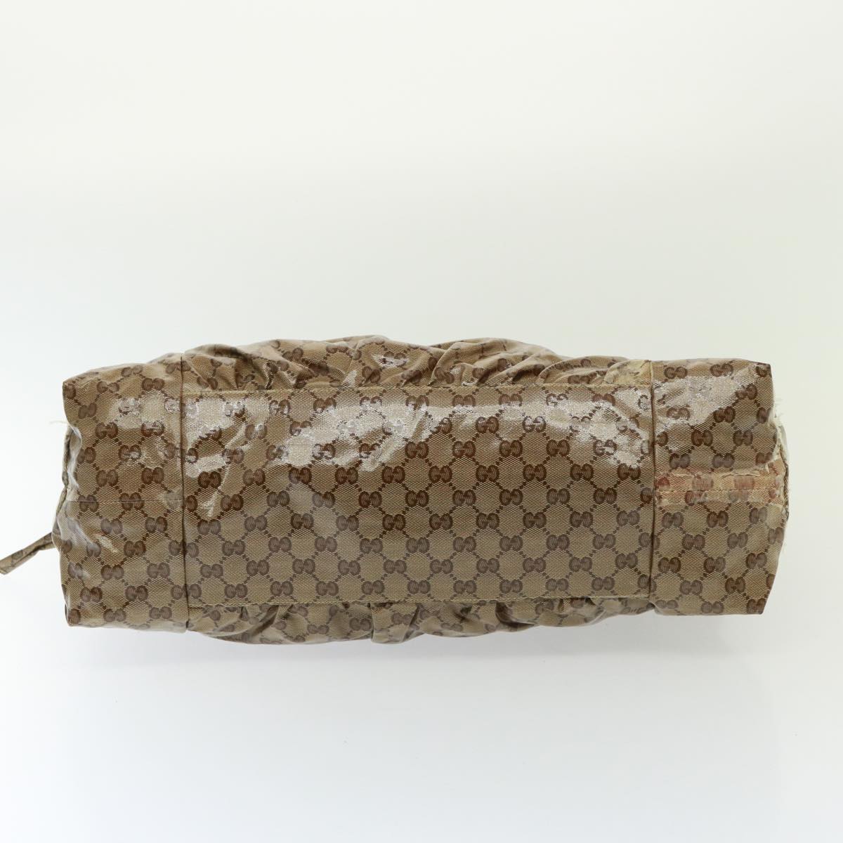 GUCCI GG Crystal Hand Bag Beige 197021 yk13197