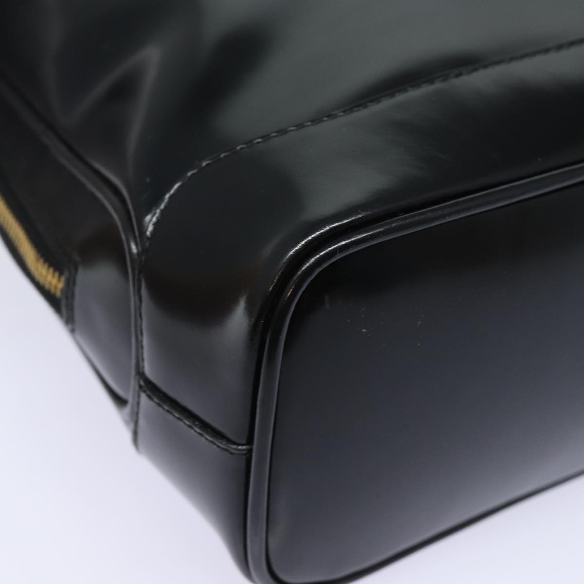GUCCI Shoulder Bag Leather Black yk13258