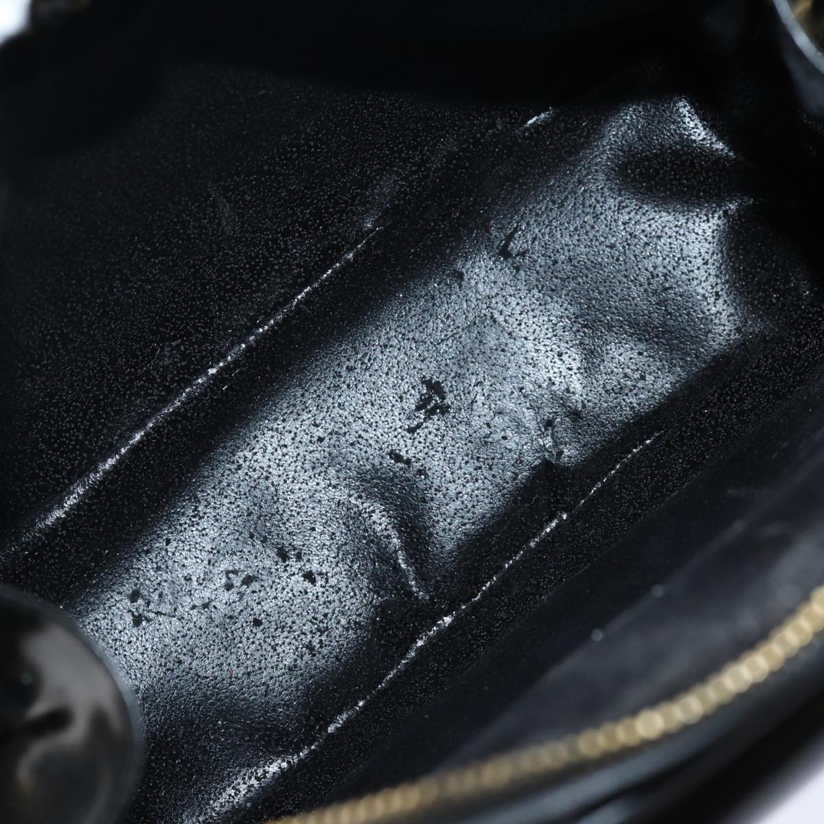 GUCCI Shoulder Bag Leather Black yk13258