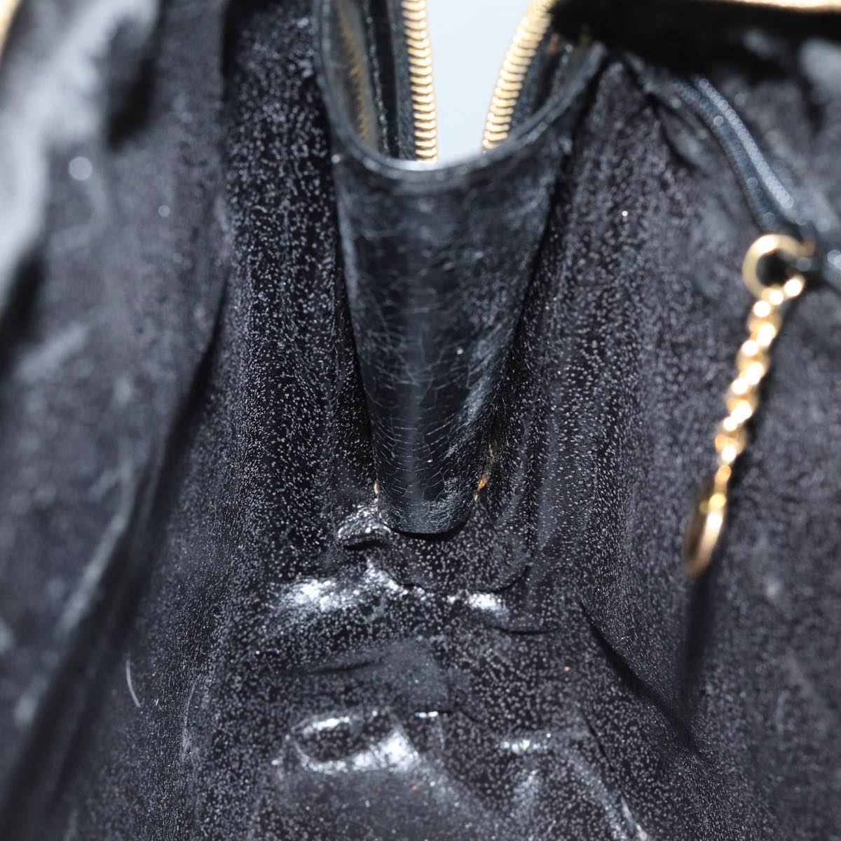 GUCCI Shoulder Bag Leather Black yk13258
