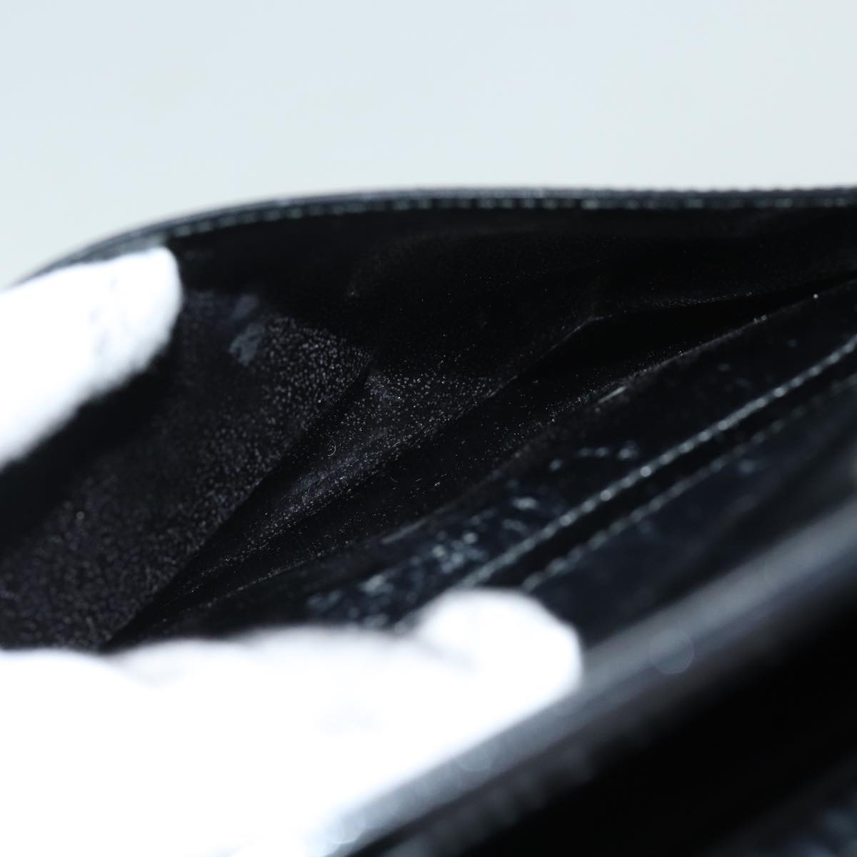 GUCCI Shoulder Bag Leather Black yk13258