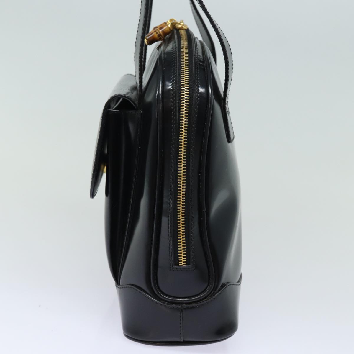 GUCCI Shoulder Bag Leather Black yk13258