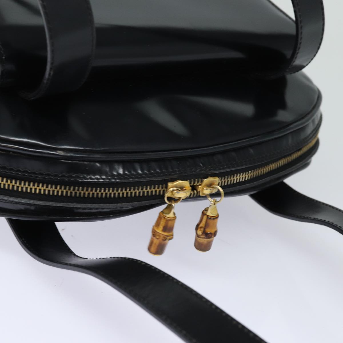 GUCCI Shoulder Bag Leather Black yk13258