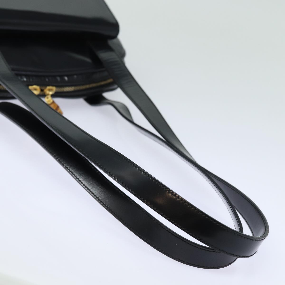 GUCCI Shoulder Bag Leather Black yk13258