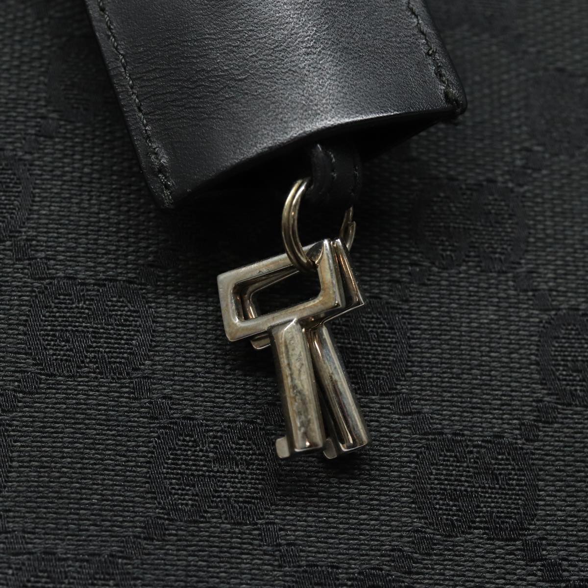 GUCCI GG Canvas Hand Bag Black 015 3708 yk13270