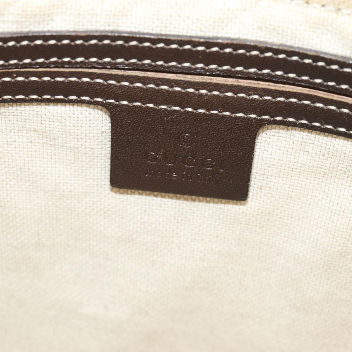GUCCI GG Supreme Body Bag PVC Leather Beige yk13302