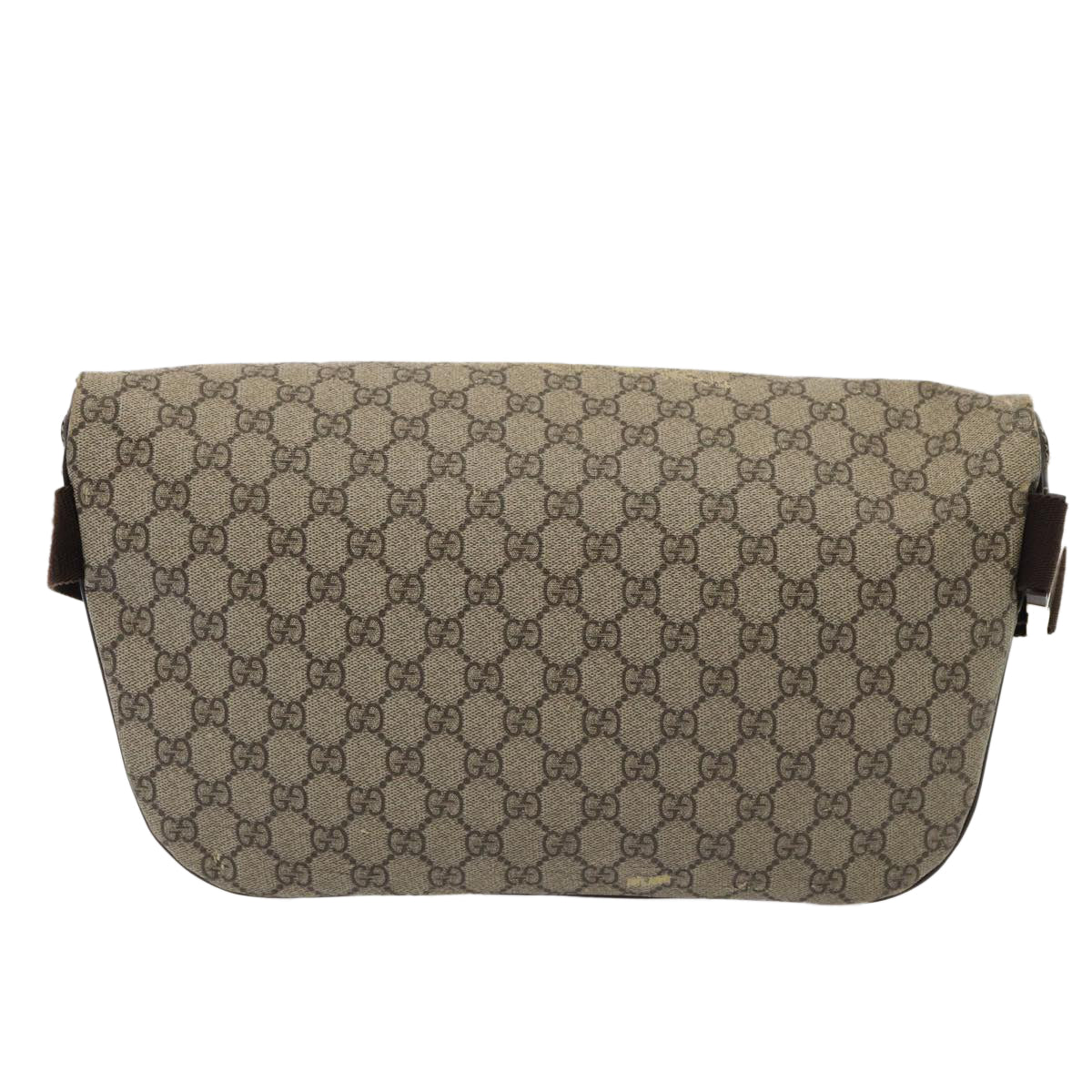 GUCCI GG Supreme Body Bag PVC Leather Beige yk13302