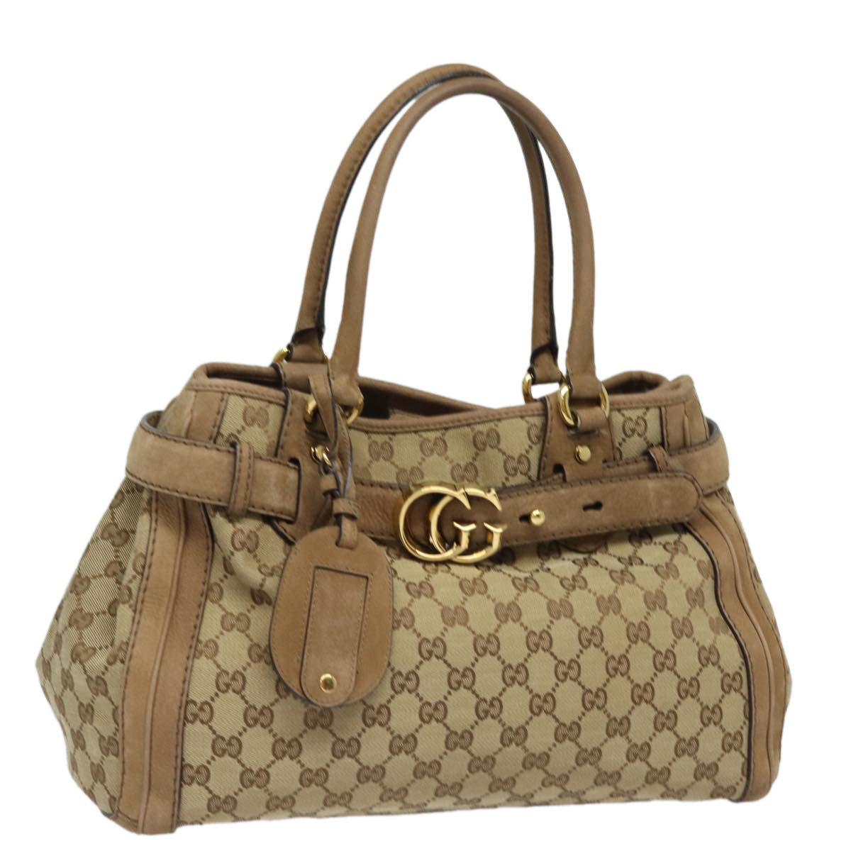 GUCCI GG Canvas Running Hand Bag Beige 247183 yk13303