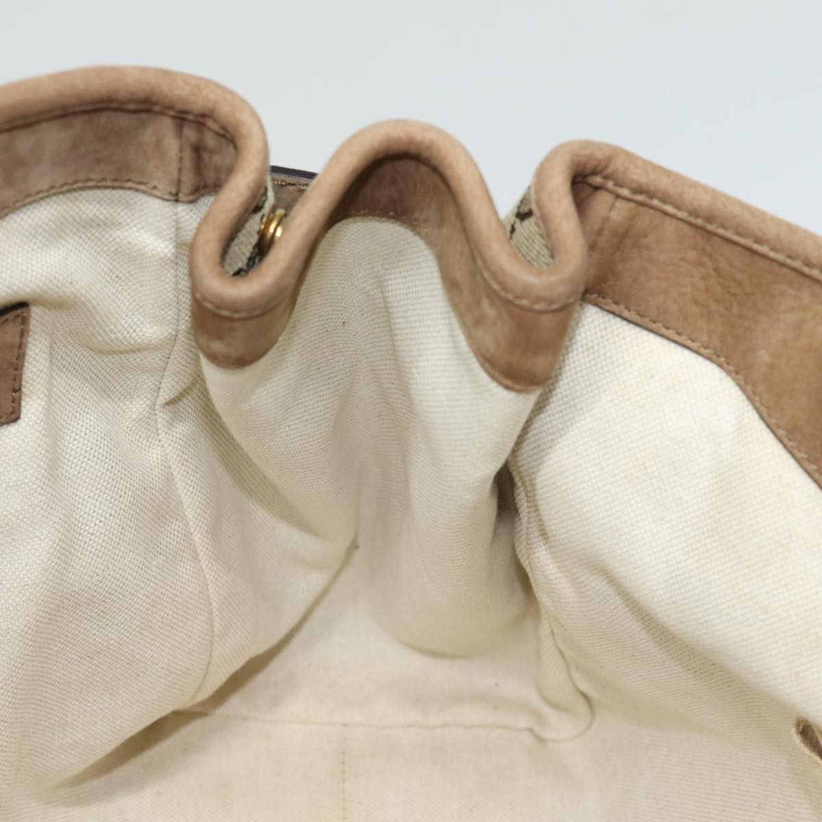 GUCCI GG Canvas Running Hand Bag Beige 247183 yk13303