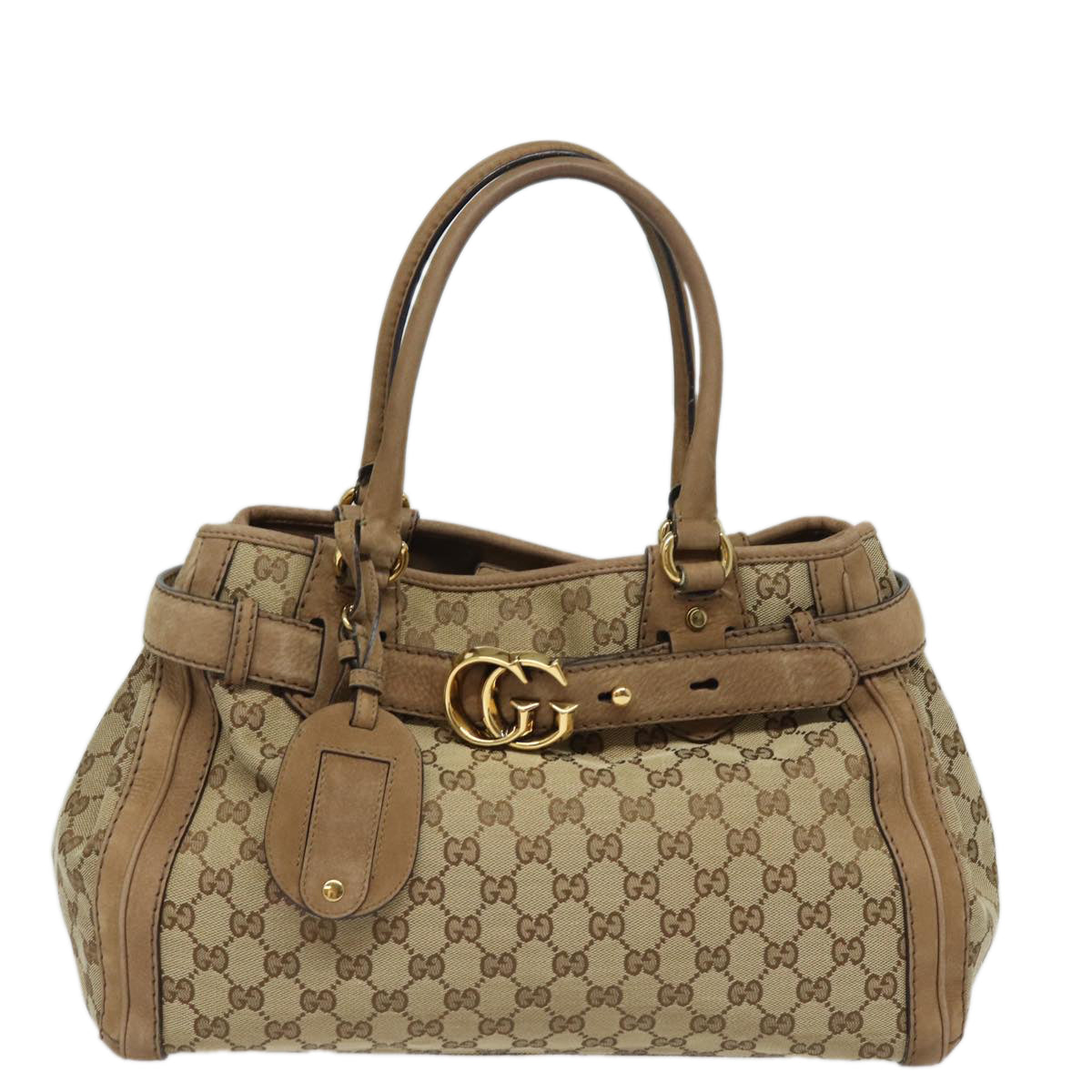 GUCCI GG Canvas Running Hand Bag Beige 247183 yk13303