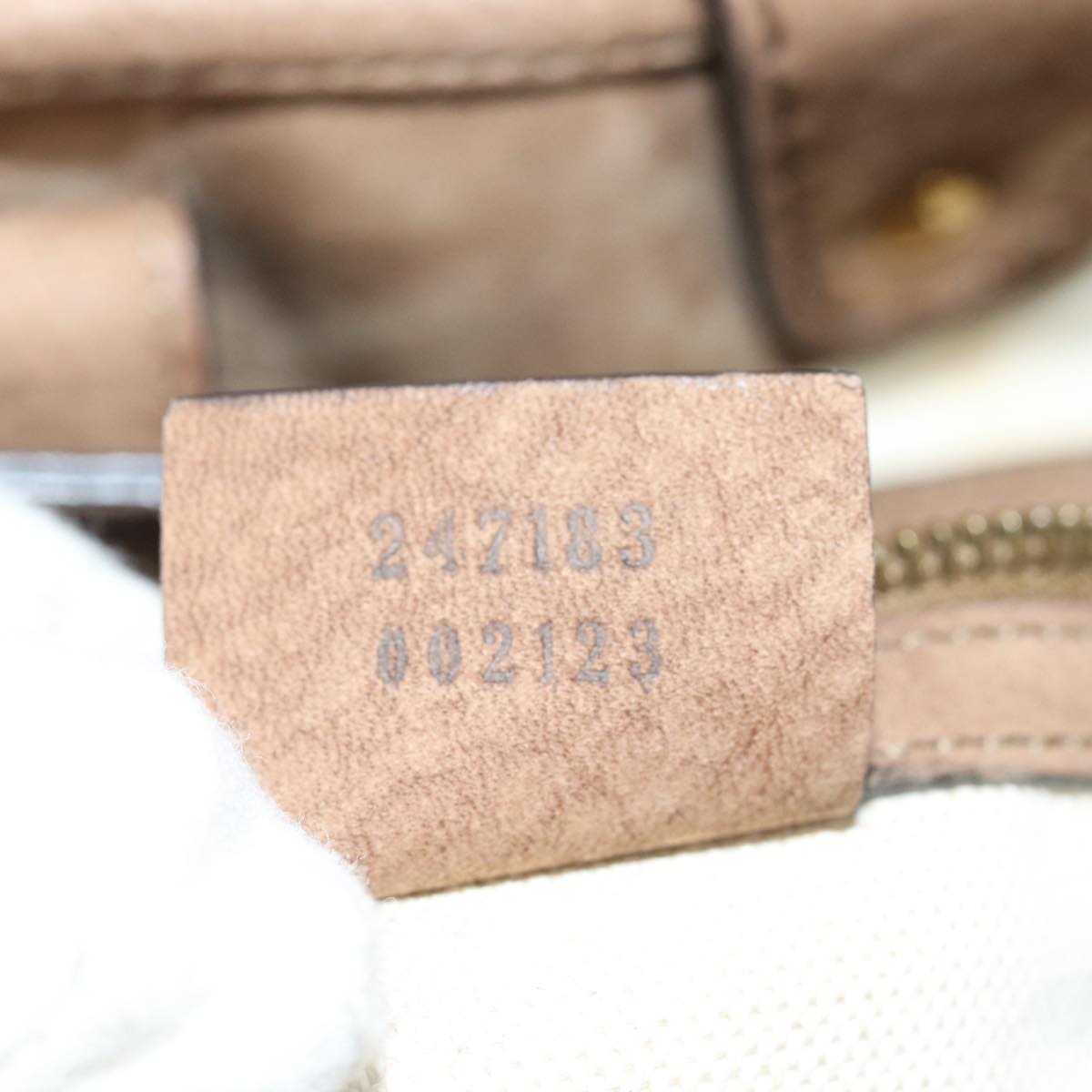 GUCCI GG Canvas Running Hand Bag Beige 247183 yk13303