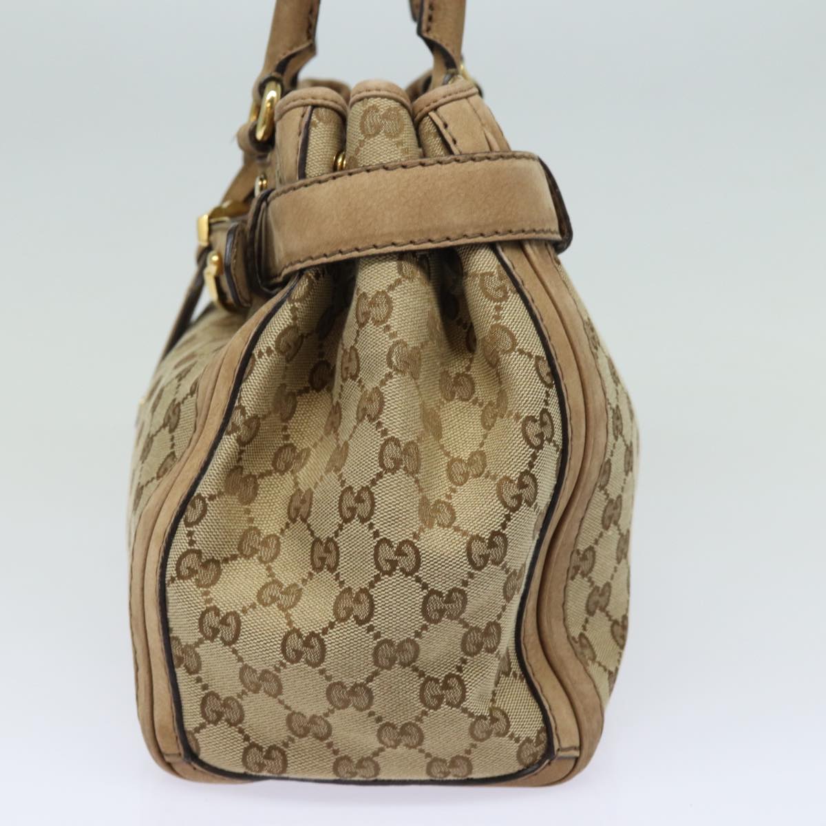 GUCCI GG Canvas Running Hand Bag Beige 247183 yk13303