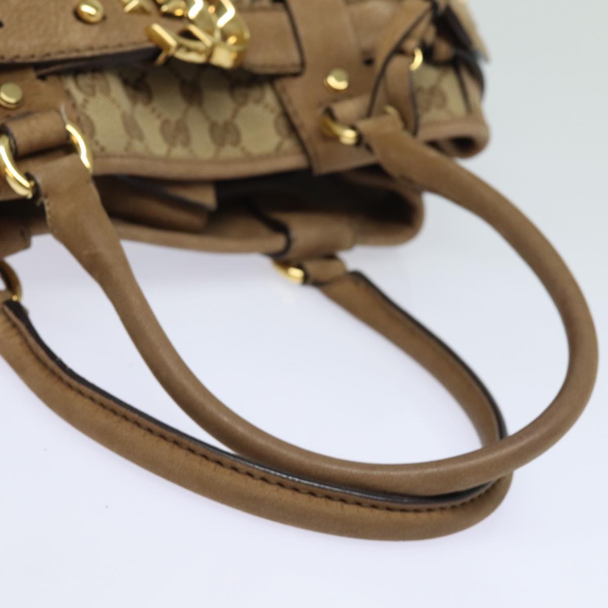 GUCCI GG Canvas Running Hand Bag Beige 247183 yk13303