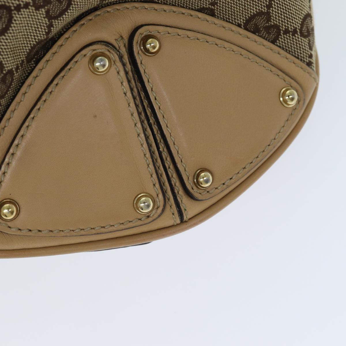 GUCCI GG Canvas Indy Hand Bag 2way Beige 182888 yk13331