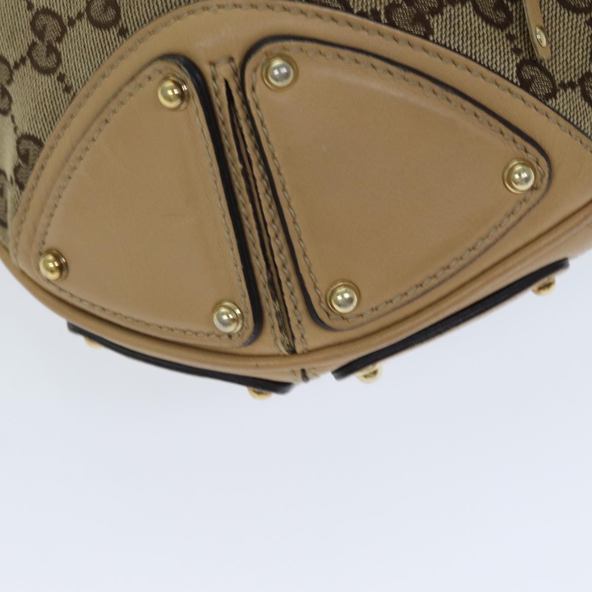 GUCCI GG Canvas Indy Hand Bag 2way Beige 182888 yk13331