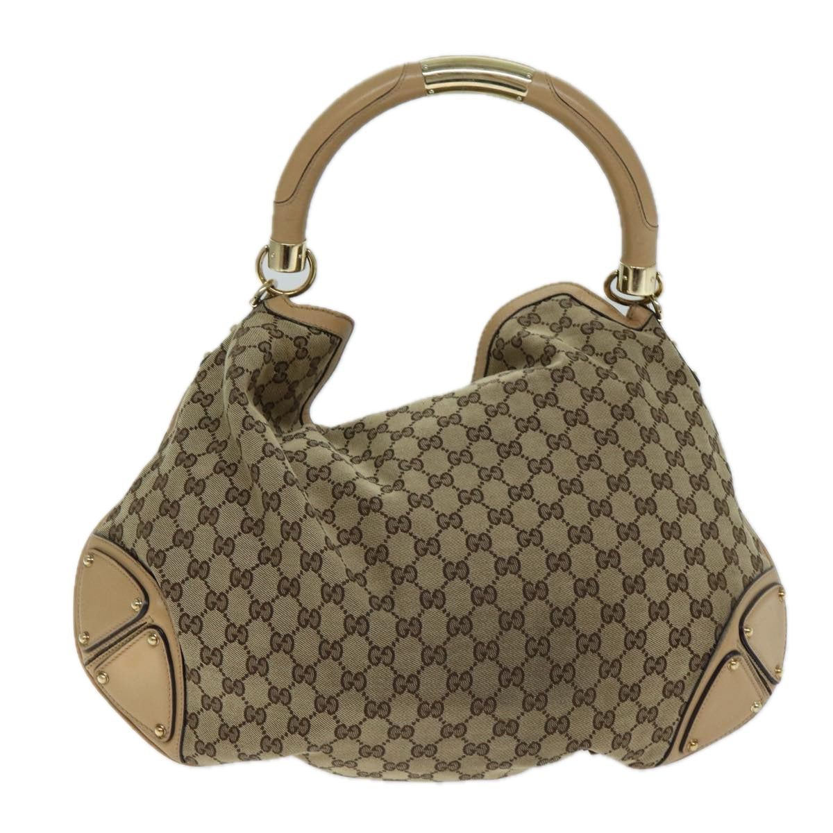 GUCCI GG Canvas Indy Hand Bag 2way Beige 182888 yk13331