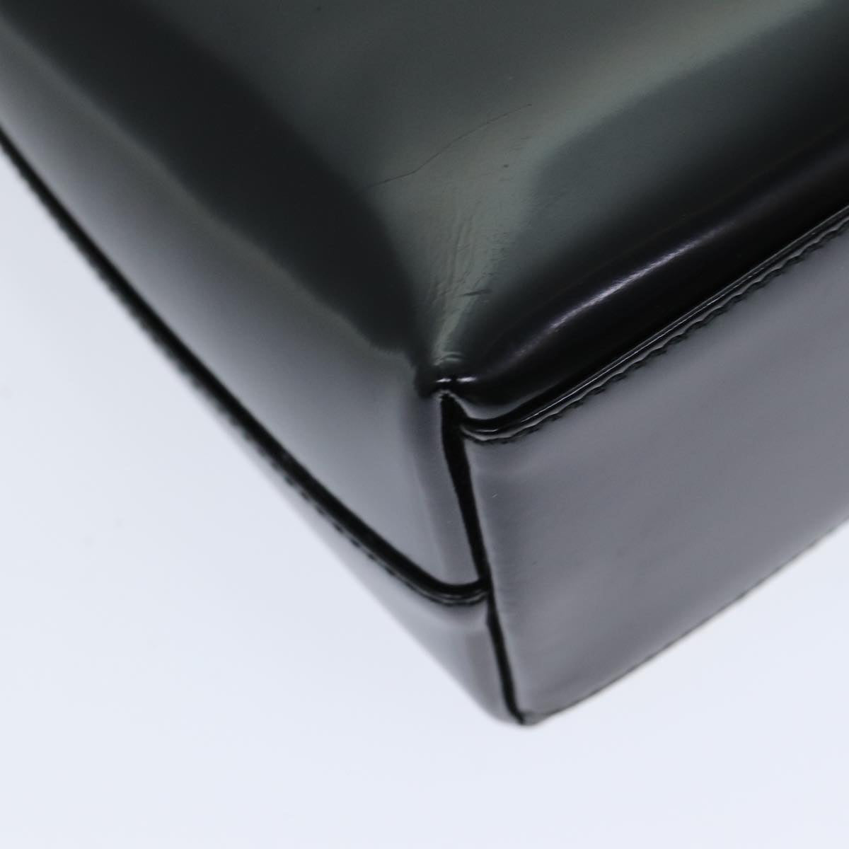 GUCCI Shoulder Bag Enamel Black 001 3444 1812 yk13332