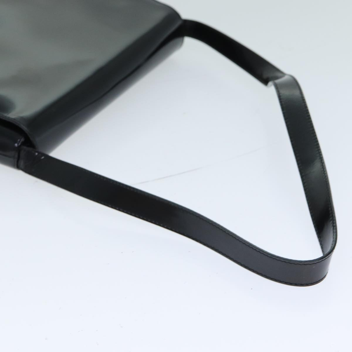 GUCCI Shoulder Bag Enamel Black 001 3444 1812 yk13332