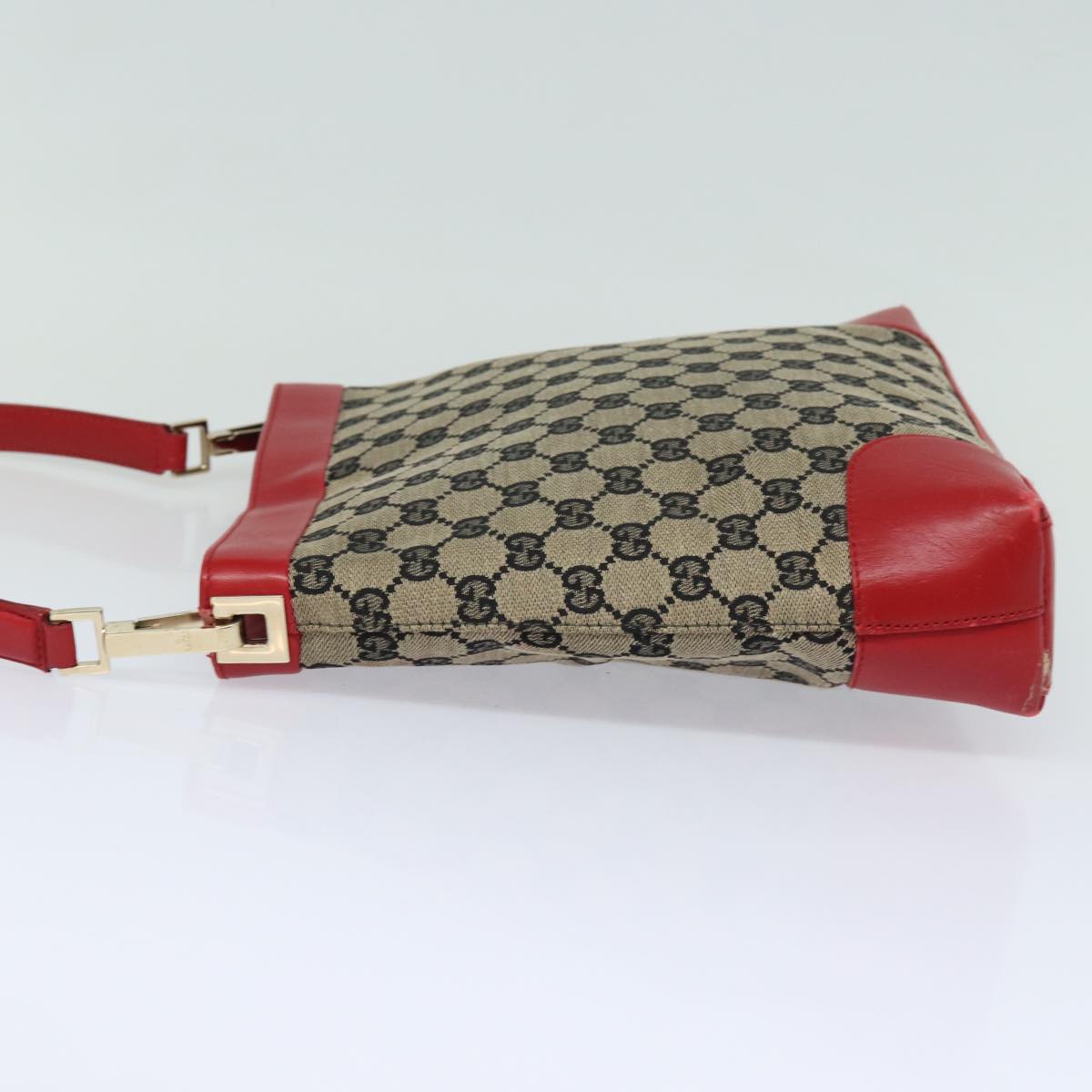GUCCI GG Canvas Shoulder Bag Beige Red 001 4231 yk13379