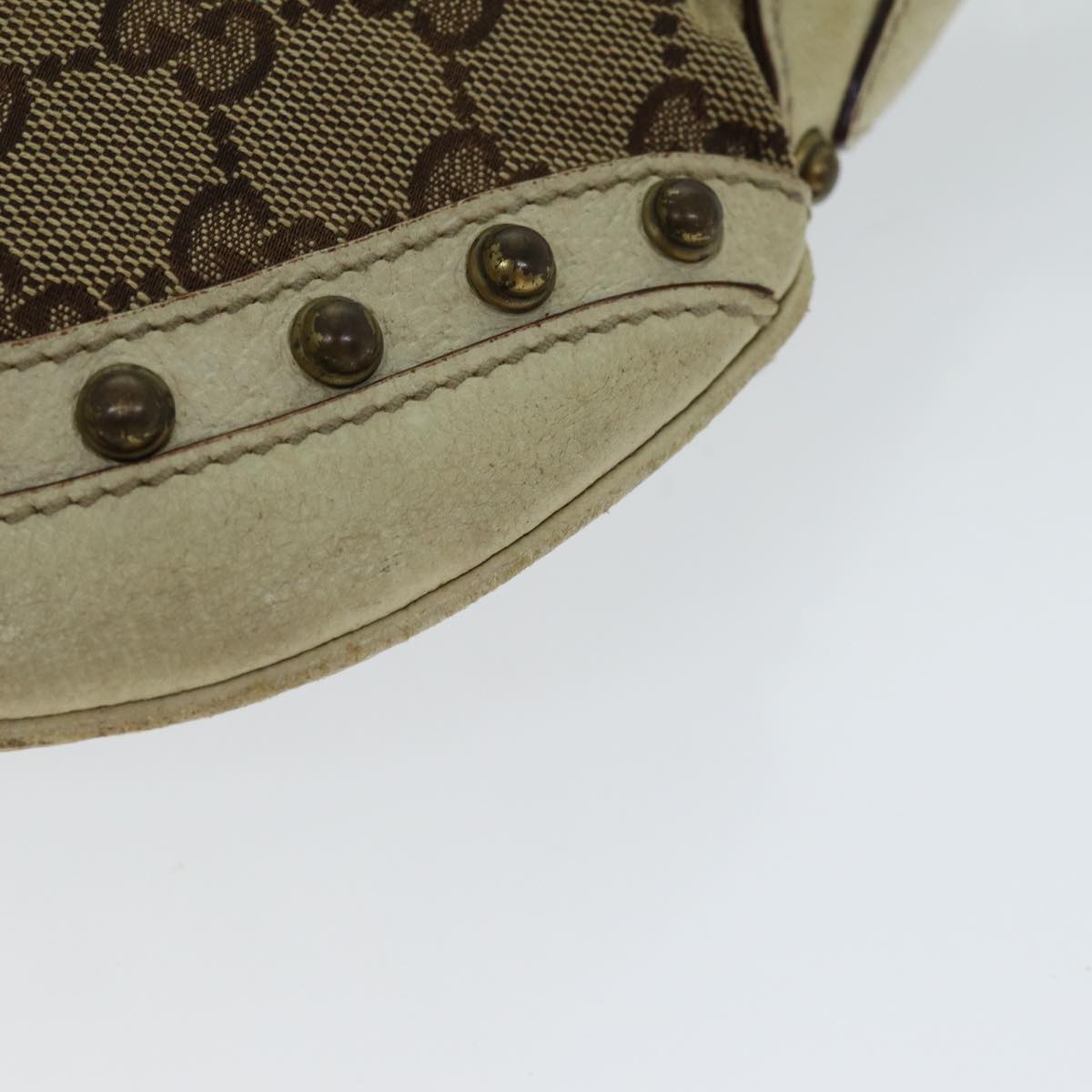 GUCCI GG Canvas Web Sherry Line Shoulder Bag Beige Red Green 144157 yk13422