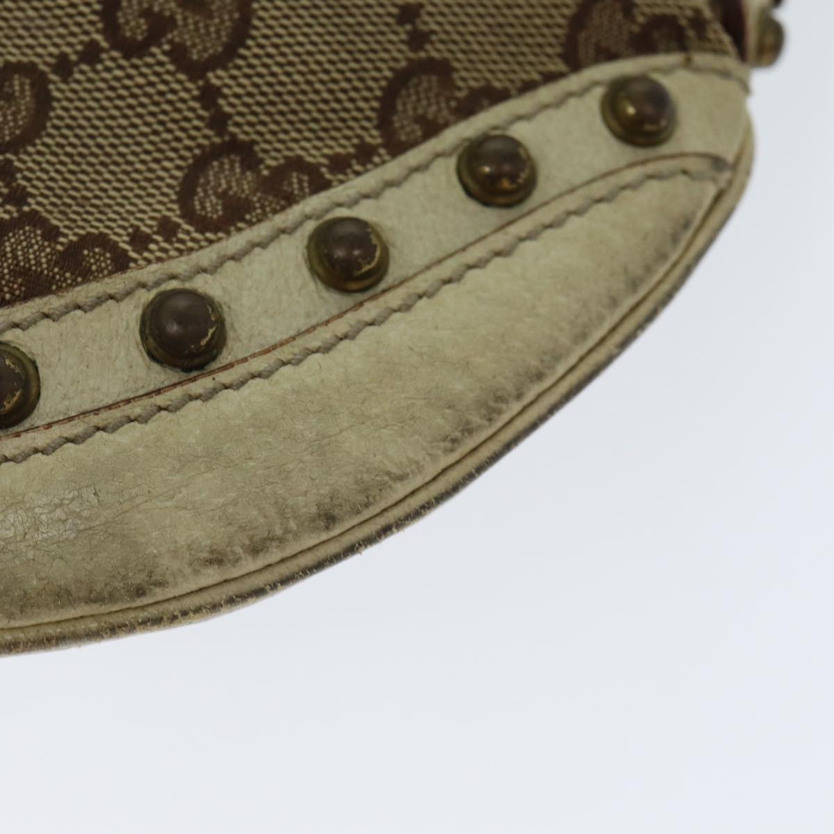 GUCCI GG Canvas Web Sherry Line Shoulder Bag Beige Red Green 144157 yk13422