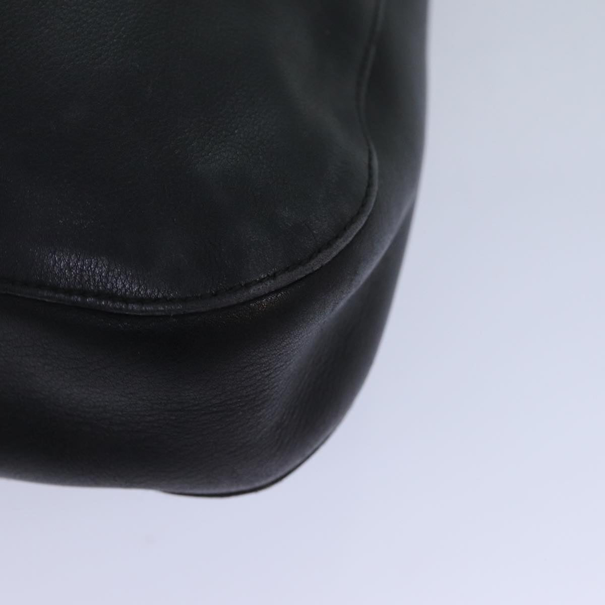 GUCCI Shoulder Bag Leather Black 001 3746 yk13467