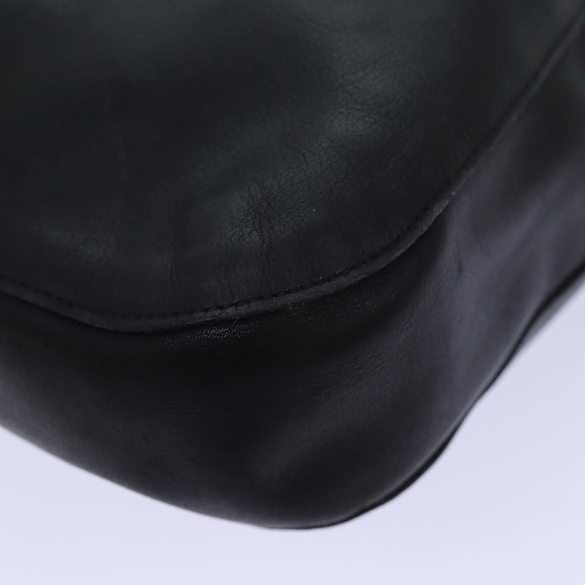 GUCCI Shoulder Bag Leather Black 001 3746 yk13467