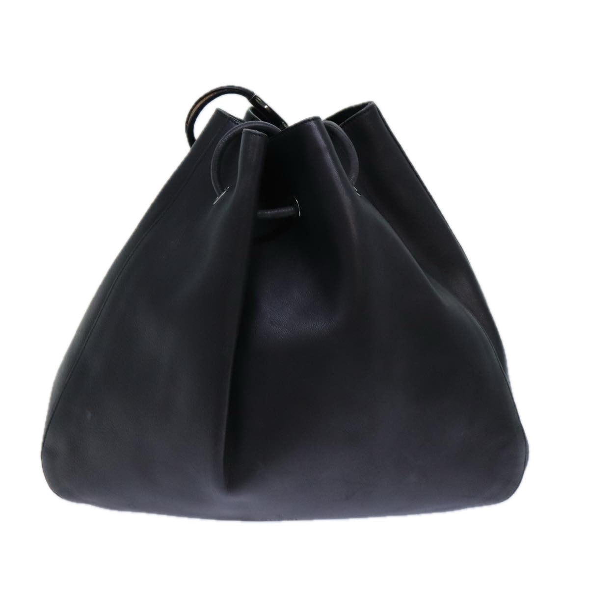 GUCCI Shoulder Bag Leather Black 001 3746 yk13467