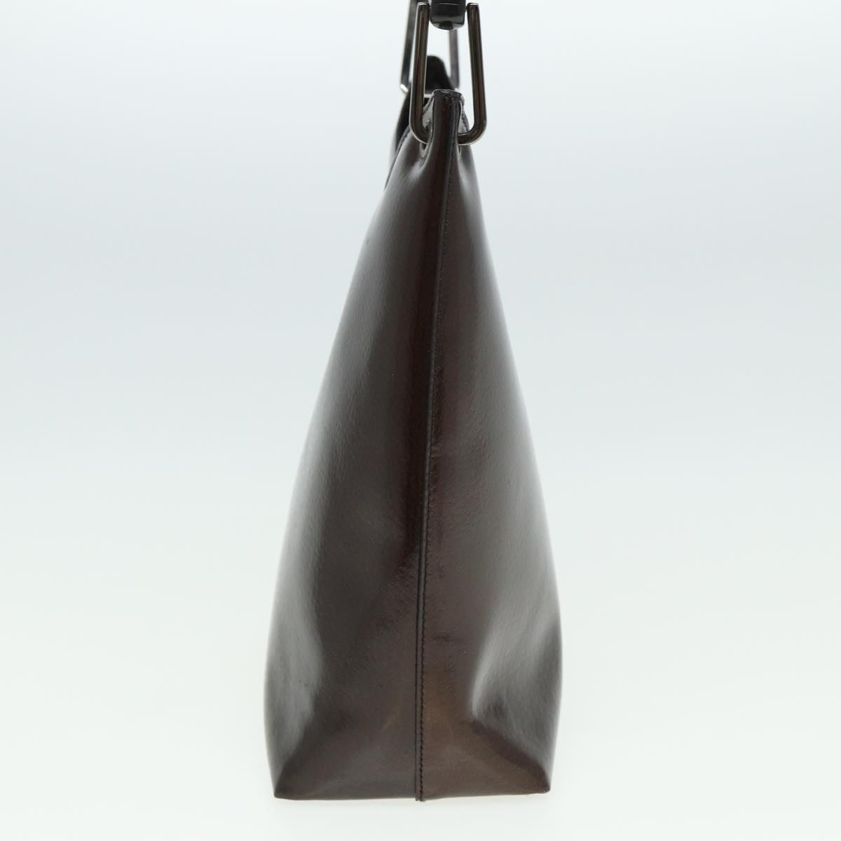 GUCCI Bamboo Hand Bag Enamel Brown 001 2058 3007 yk13474