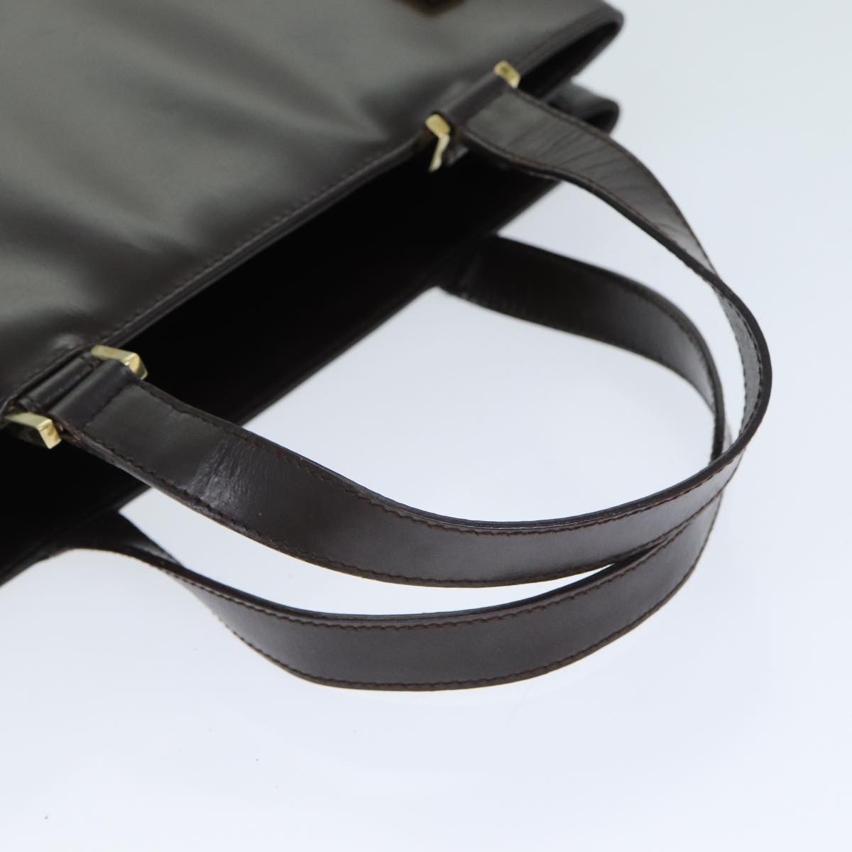 GUCCI Hand Bag Leather 2way Brown 000 2046 0562 yk13497