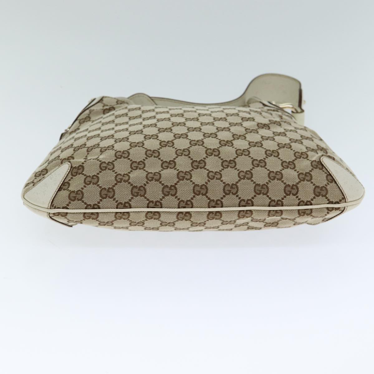 GUCCI GG Canvas Horsebit Shoulder Bag Beige yk13500