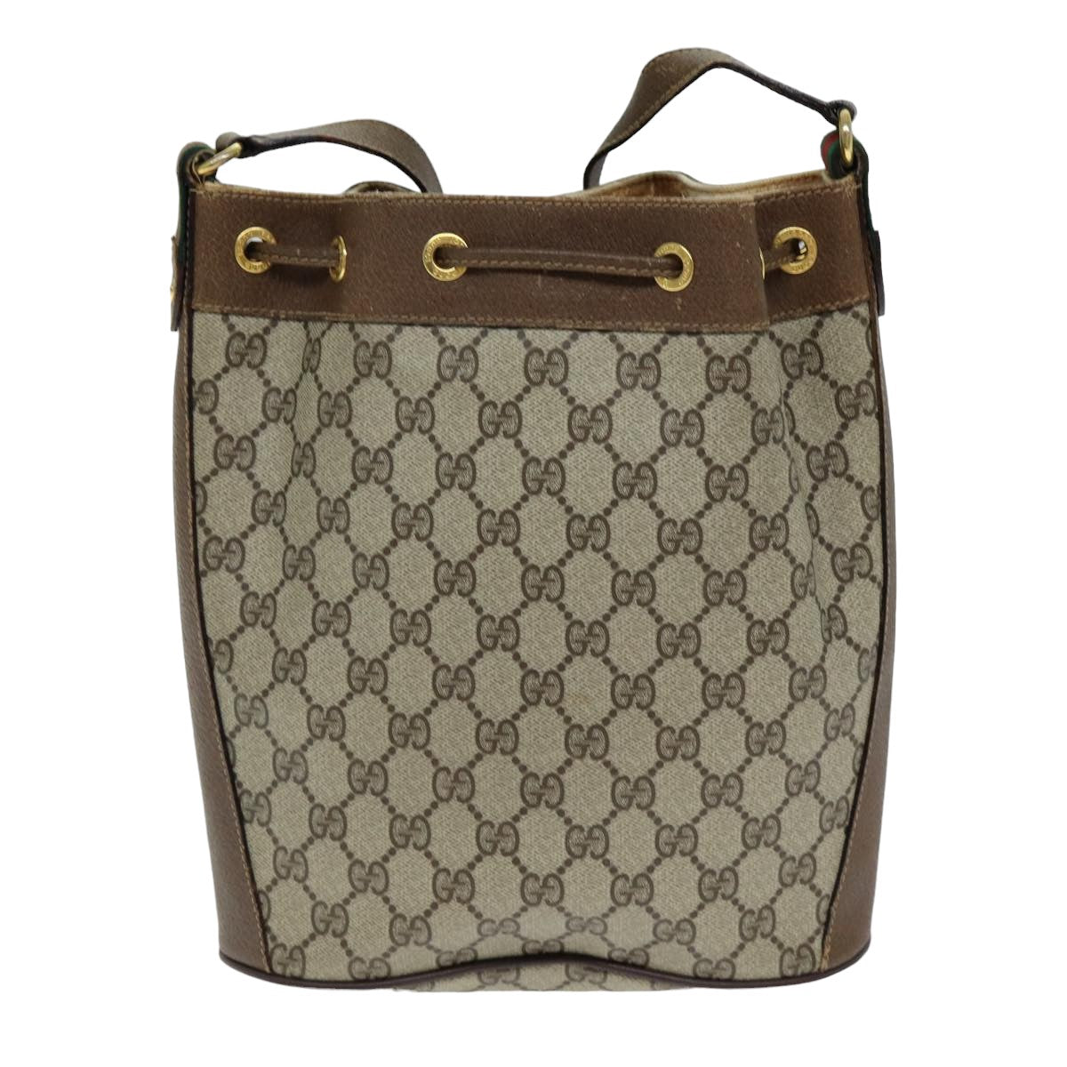GUCCI GG Canvas Web Sherry Line Shoulder Bag Beige Red 41 02 034 yk13558