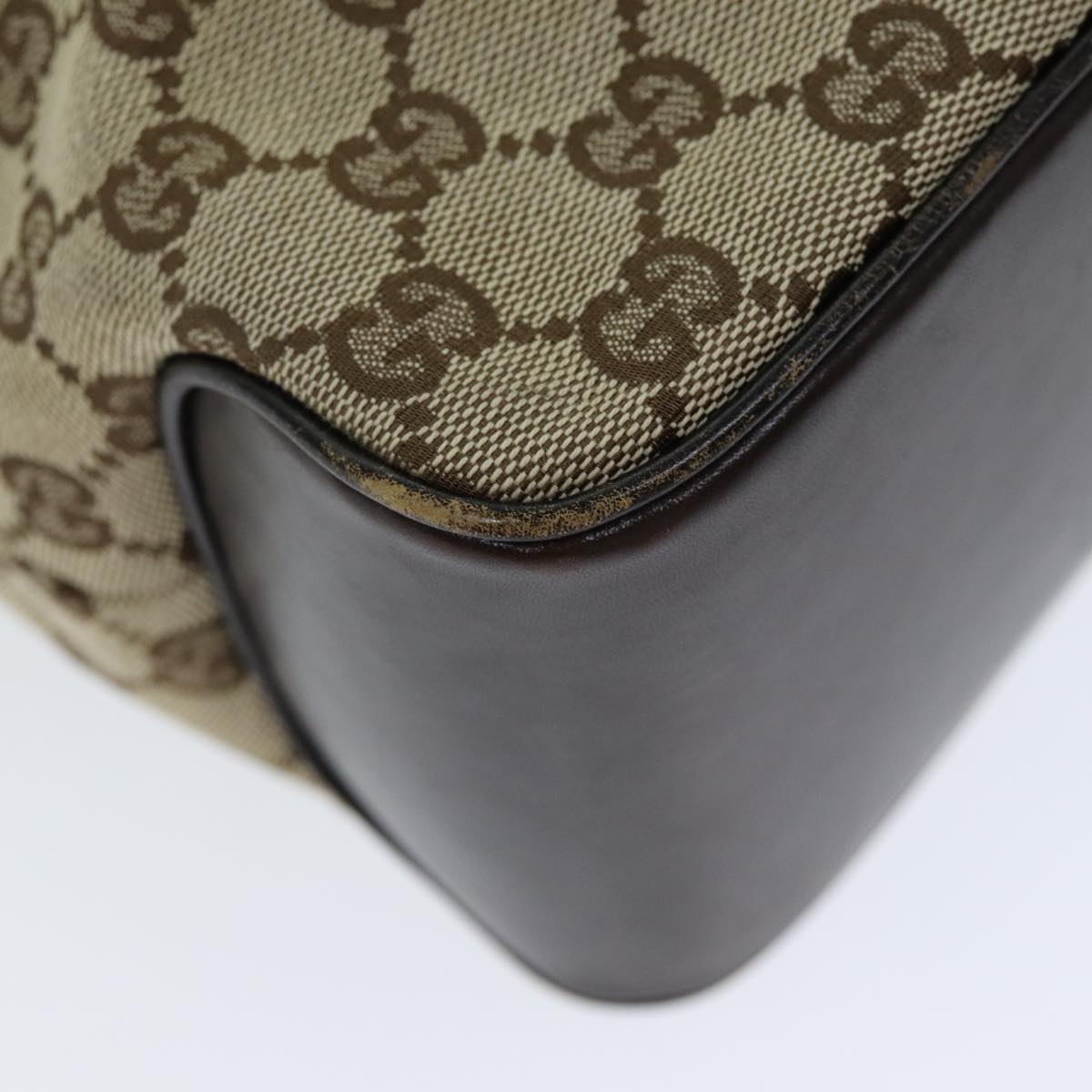 GUCCI GG Canvas Hand Bag Beige yk13565