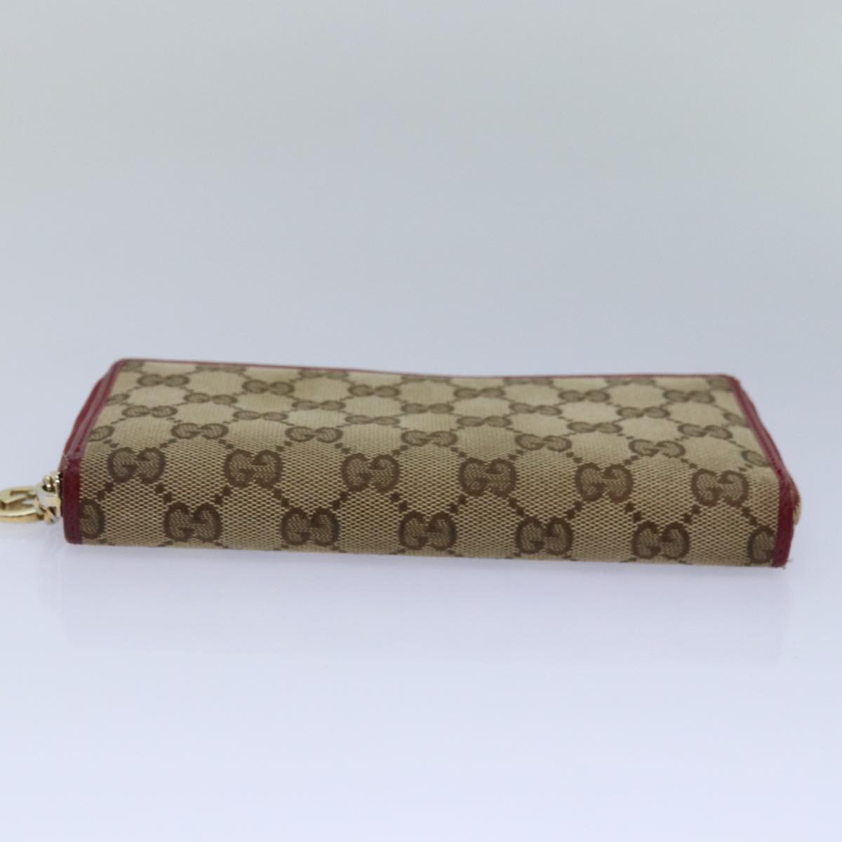GUCCI GG Canvas Lovely Long Wallet Beige Beige yk13659