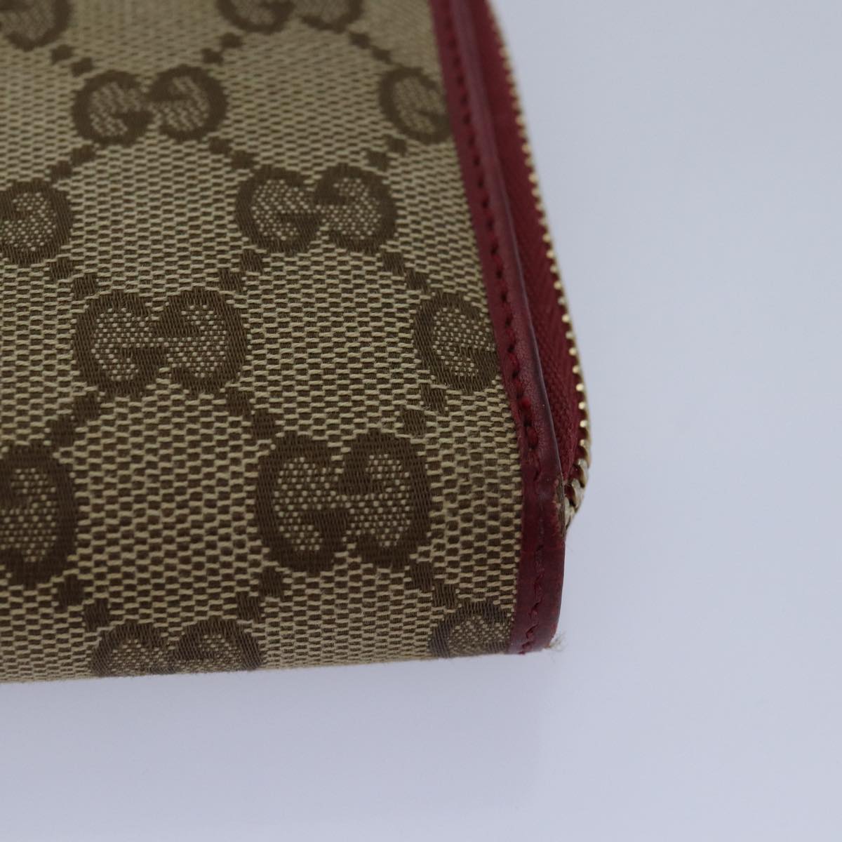GUCCI GG Canvas Lovely Long Wallet Beige Beige yk13659