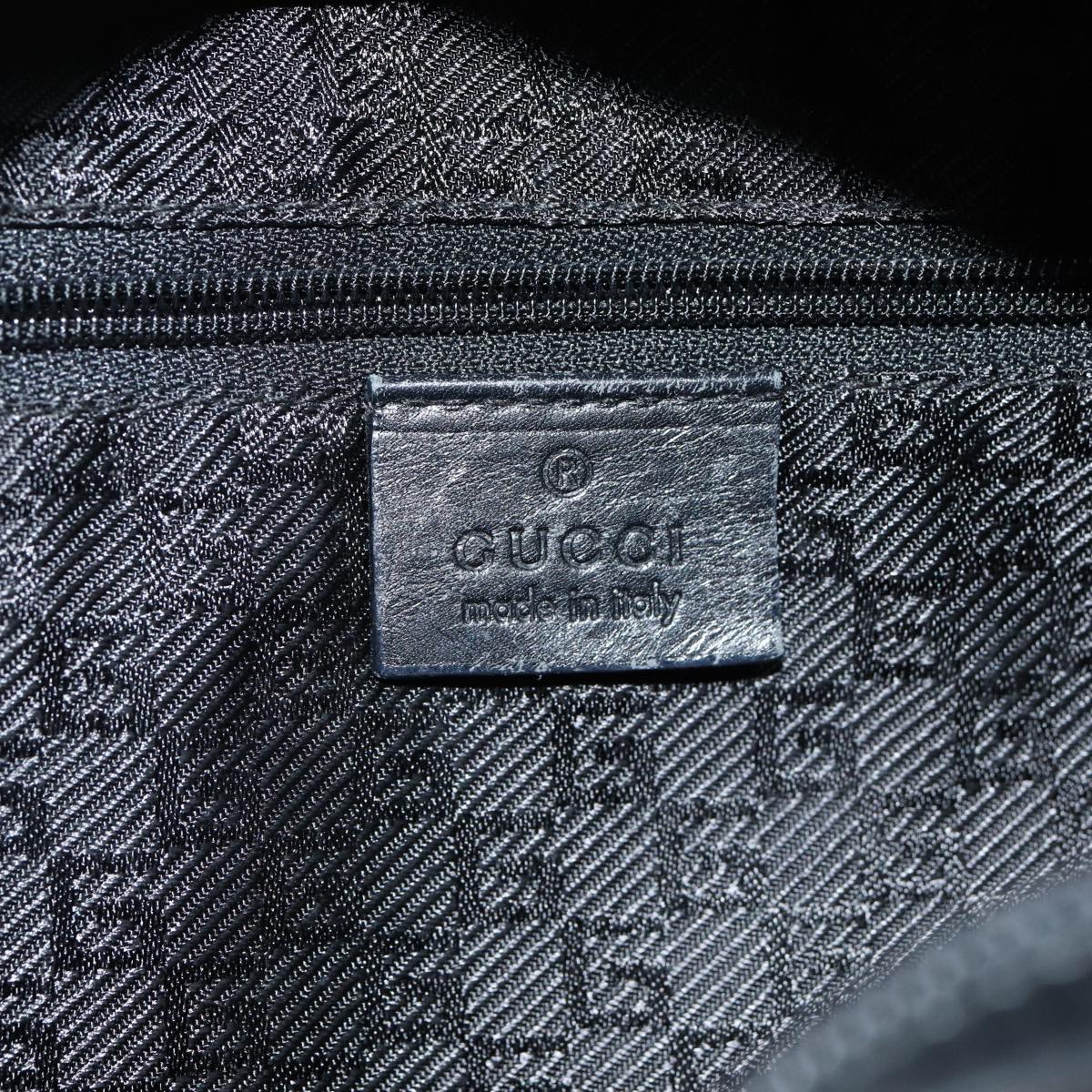 GUCCI Bamboo Hand Bag Suede Black 002 1084 200047 yk13665