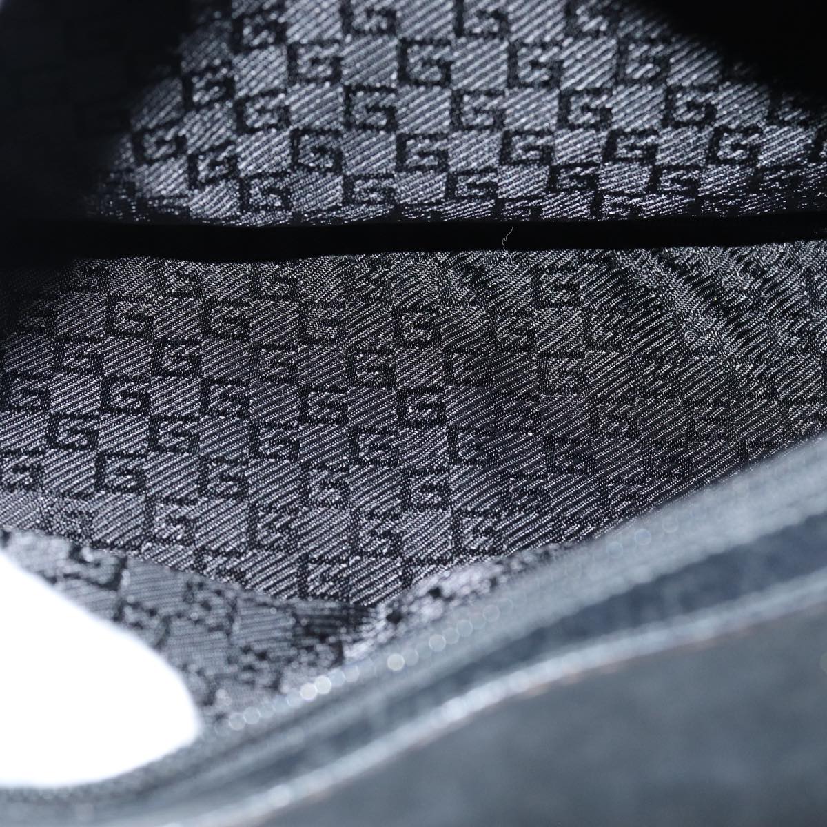 GUCCI Bamboo Hand Bag Suede Black 002 1084 200047 yk13665