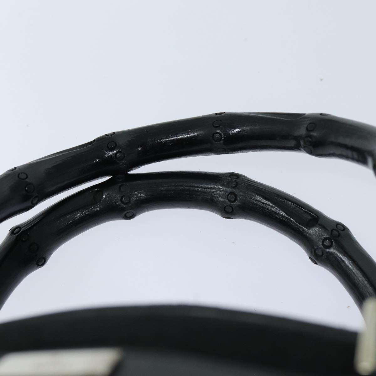 GUCCI Bamboo Hand Bag Suede Black 002 1084 200047 yk13665