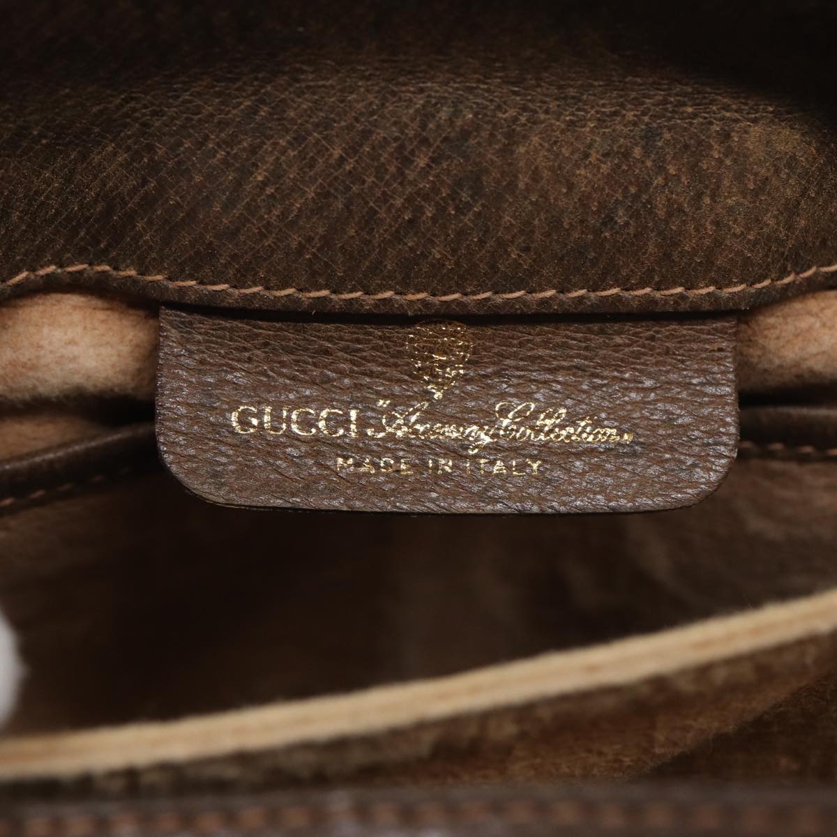 GUCCI GG Supreme Web Sherry Line Shoulder Bag PVC Beige 10 02 037 yk13680