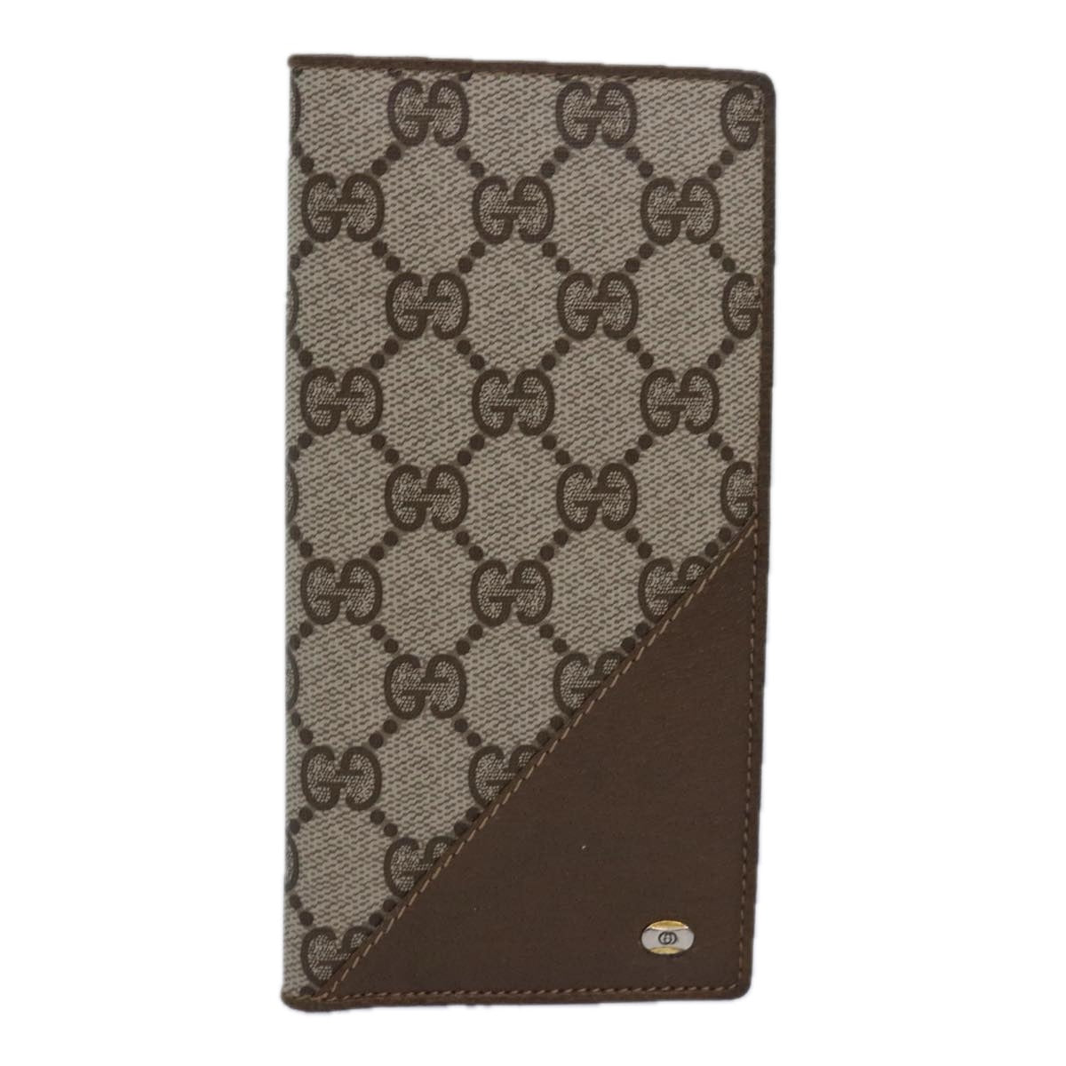 GUCCI GG Supreme Long Wallet PVC Beige Beige 64 03 713 yk13706