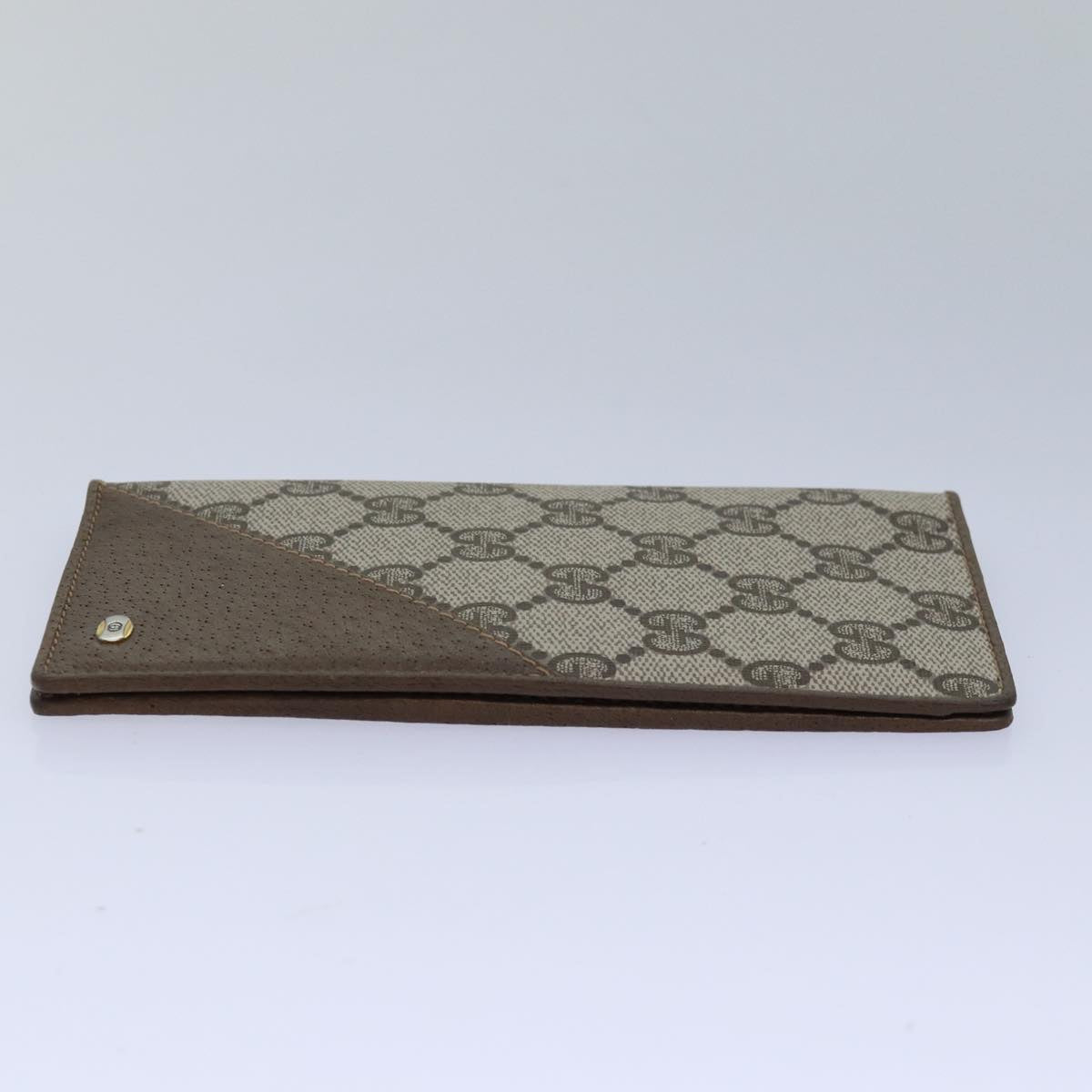 GUCCI GG Supreme Long Wallet PVC Beige Beige 64 03 713 yk13706