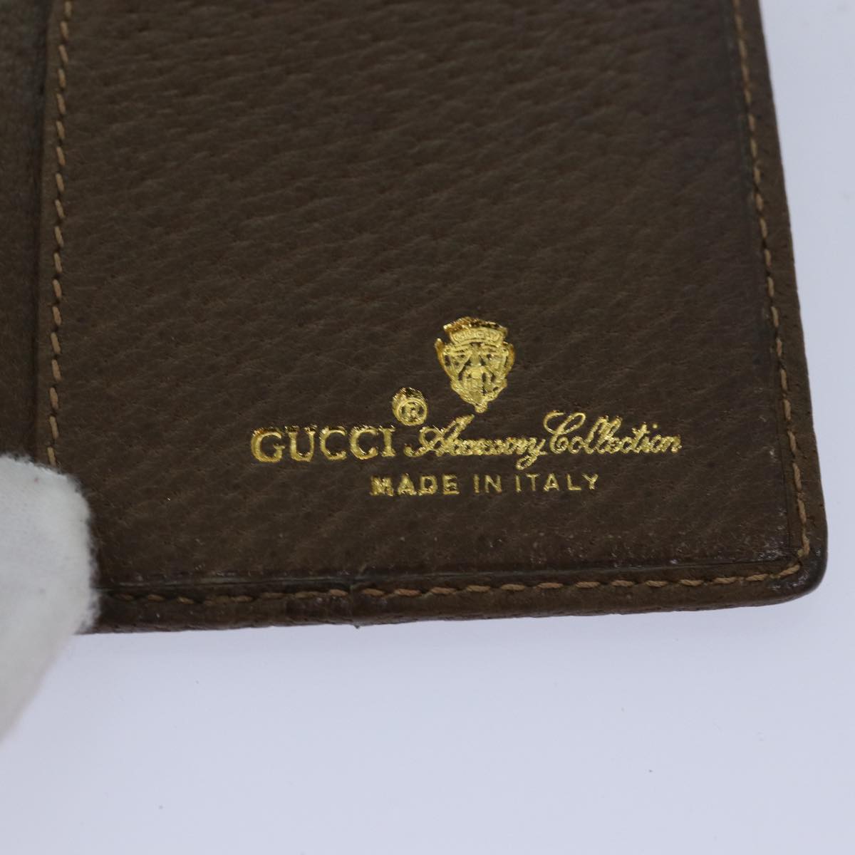 GUCCI GG Supreme Long Wallet PVC Beige Beige 64 03 713 yk13706
