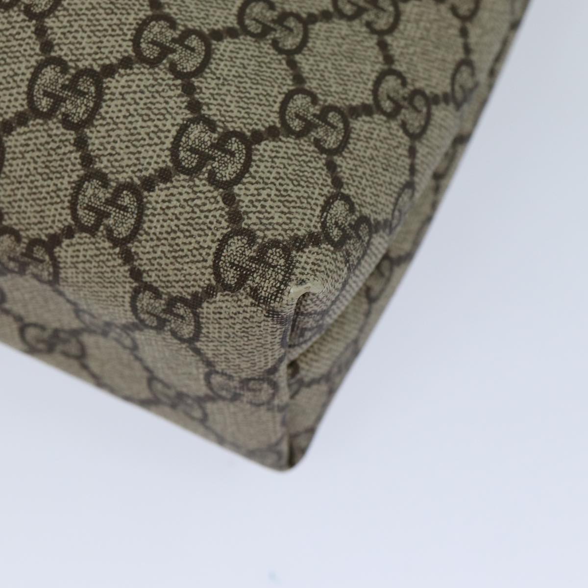 GUCCI GG Supreme Web Sherry Line Tote Bag PVC Beige 002 58 6487 yk13737